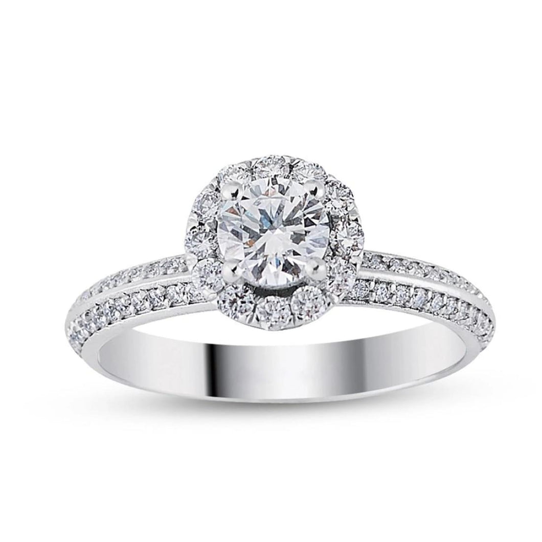 Round Cut Diamond Engagement Ring - Jewelry