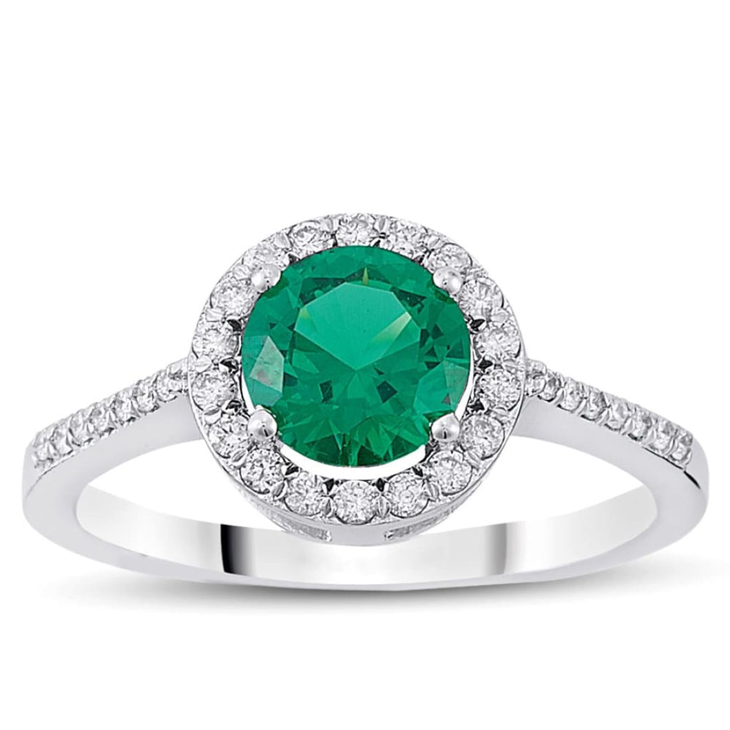 Diamond Emerald Ring - Jewelry