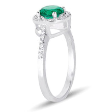 Load image into Gallery viewer, Diamond Emerald Ring - Jewelry
