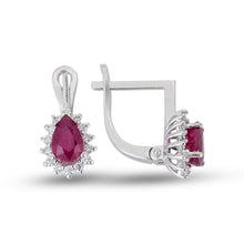 Load image into Gallery viewer, Ruby Diamond Earring - Empire Fine Jewellers
