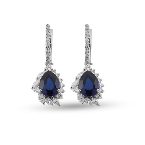 Sapphire Diamond Earring - Jewelry