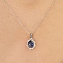 Load image into Gallery viewer, Sapphire Diamond Necklace - Empire Fine Jewellers
