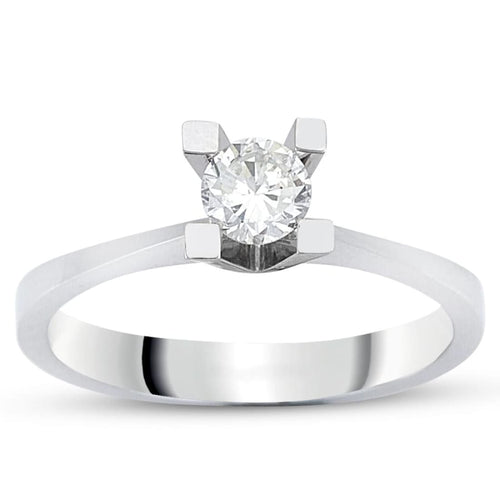 Solitaire Diamond Engagement Ring - Jewelry