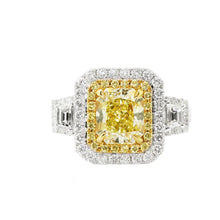 Load image into Gallery viewer, Yellow Diamond Engagement Ring - Jewelry
