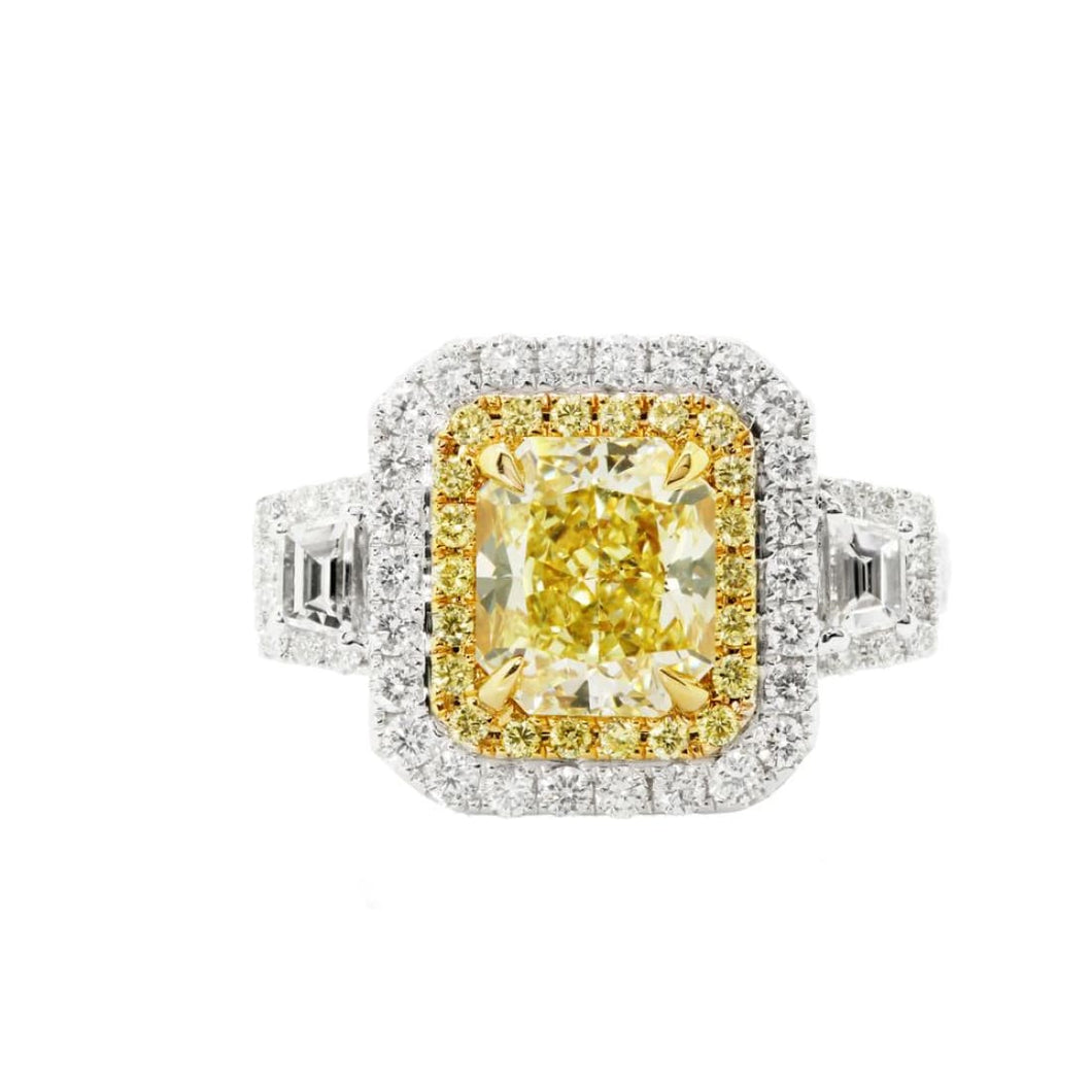 Yellow Diamond Engagement Ring - Jewelry