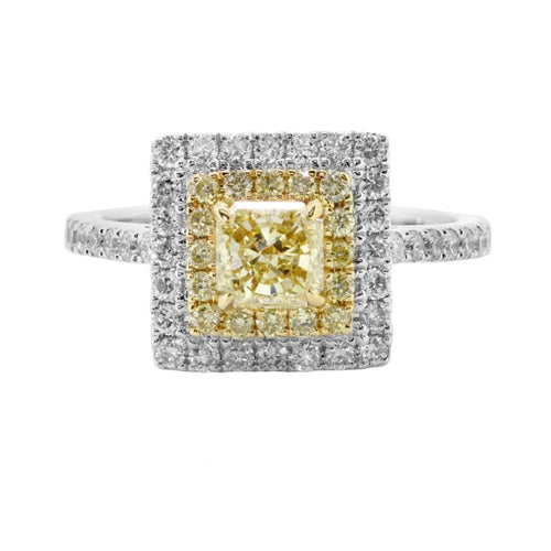 Yellow Diamond Engagement Ring - Jewelry