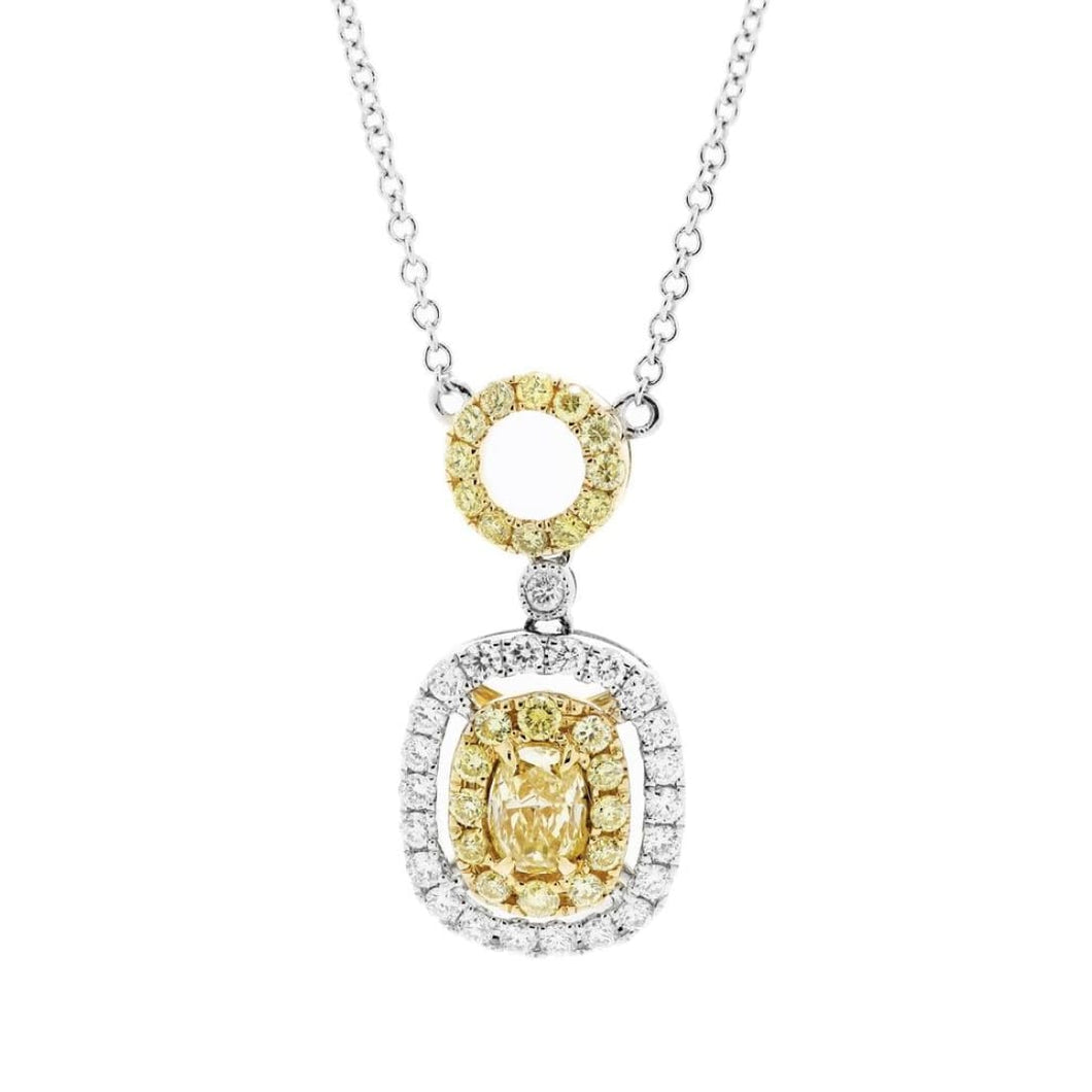 Yellow Diamond Necklace - Jewelry
