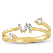 Load image into Gallery viewer, Yellow Gold Diamond Minimal Ring - Empire Fine Jewellers
