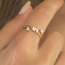Load image into Gallery viewer, Yellow Gold Diamond Minimal Ring - Empire Fine Jewellers
